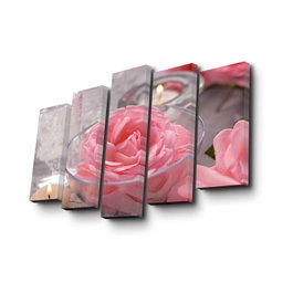 Wallity Cuadro Decorativo en Lienzo 5 Piezas 5PUC-073 Multicolor